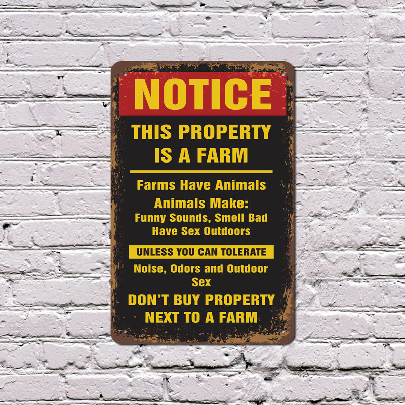 Avis «This This Farm Farm» 11 po x 17 po
