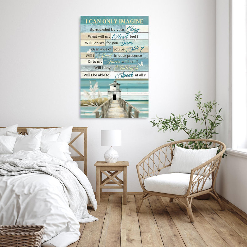 Adine I Can Only Imagine Music Lyric, H 14 po x l 11 po x P 1,25 po