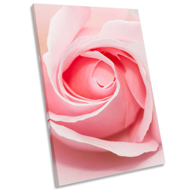 X0537 Rose Flower Head Petals Floral 1 Piece Wrapped Canvas Wall Art