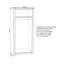Amary 2 Door Solid Wood Wardrobe