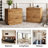 Hanifah 23.6"W Reclaimed Wood Nightstand,Rustic Reclaimed Wood End Table