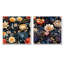 Etna - ensemble de 2 reproductions d'art sur toile florales-102580382-102580383
