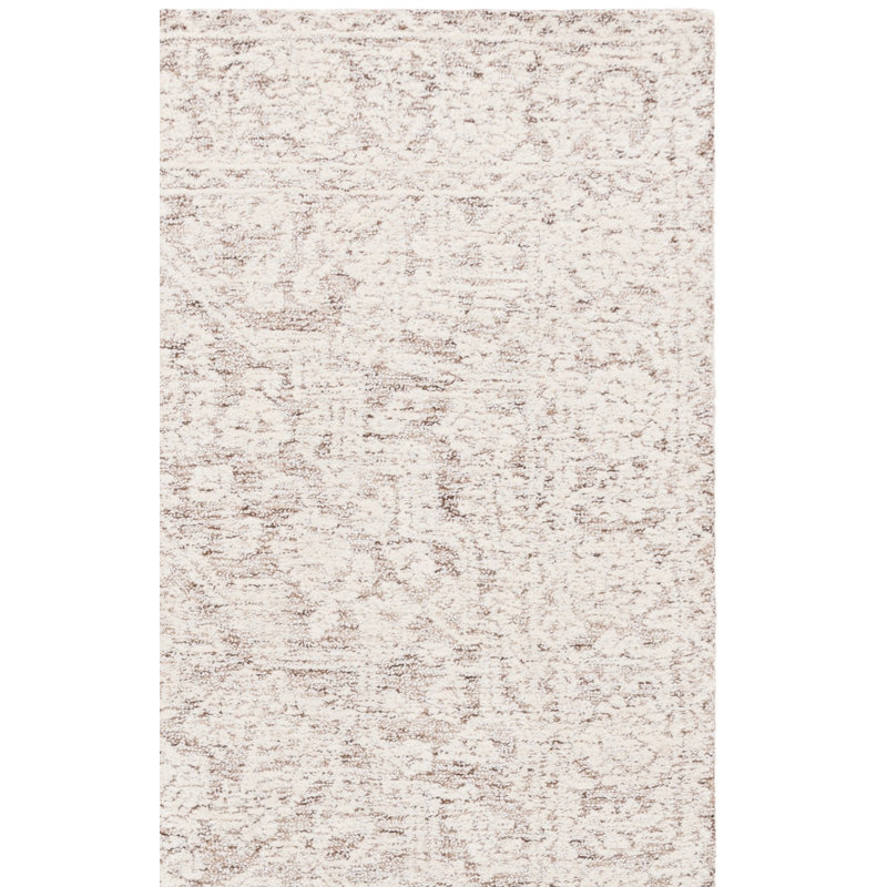 Ebony 234 Hand Tufted Wool/Cotton Oriental Rug in Ivory/Brown, Runner 2'3" x 9'