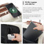 Ensemble de bagage à main à ouverture frontale de 20 pouces avec sac de voyage extensible, valise rigide en ABS deux pièces avec port USB, porte-gobelet, ivoire et brun-131672584