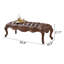 Banc rembourré en cuir véritable American Leather