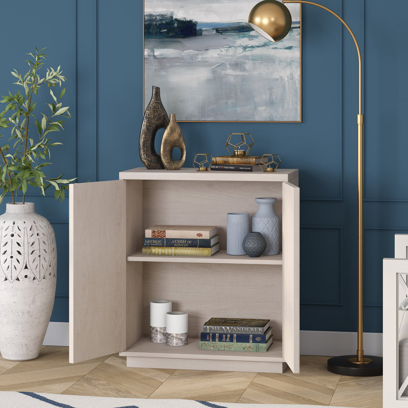 2 - Door Standard Accent Cabinet, Alder White