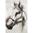 Flicka the White Horse - Framed Canvas for Farmhouse Decor