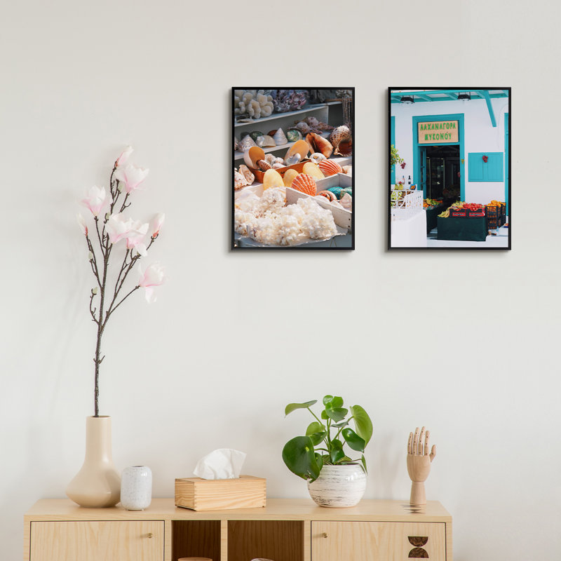 Cadre photo en métal avec passe-partout - Basics by Wayfair ™, Noir, 12 po x 16 po emmêlé à 8,5 po x 11 po