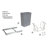 Real Solutions RS-PSW9-1-20-W 20 Qt. Pull Out Trash Can-49498756