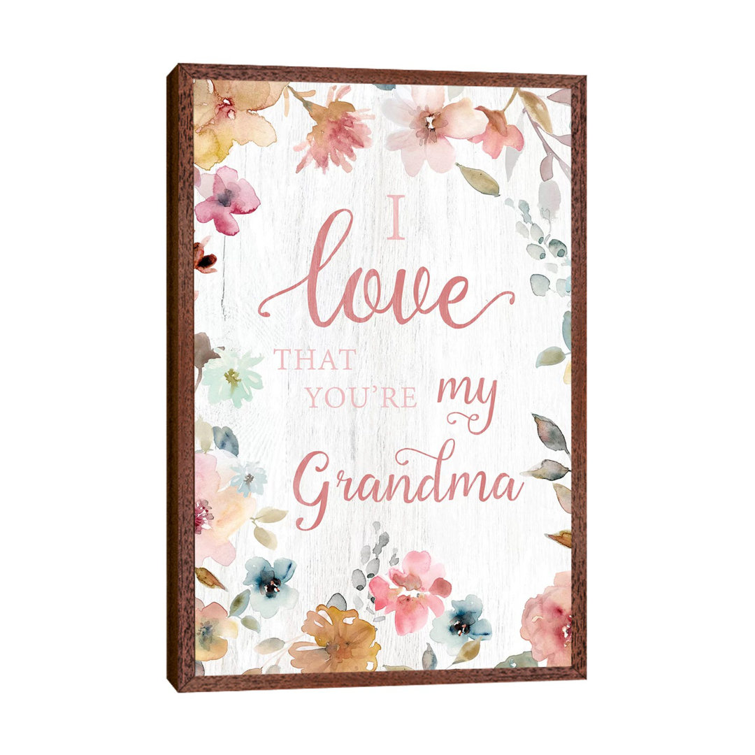 Love Grandma by Carol Robinson - Print on Canvas