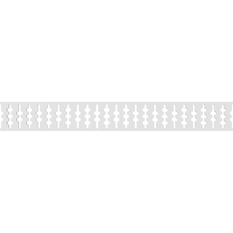 Garniture de sol en PVC de qualité architecturale H 6 po x P 5/8 po x L 48 po Pomeroy, H 6 po x L 48 po x P 0,63 po
