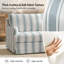 Chaise parsons surdimensionnée avec accoudoirs uniques Terren