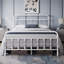 Metal Bed Frame with Vintage Headboard-435665681-408819812