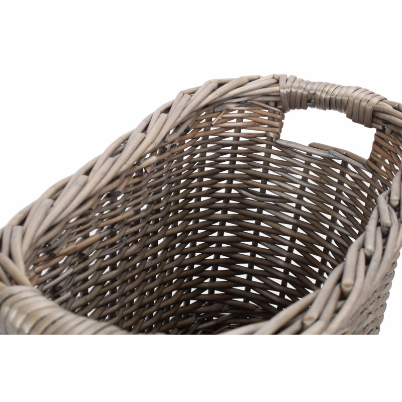 Wicker Toilet Bathroom Organiser Basket
