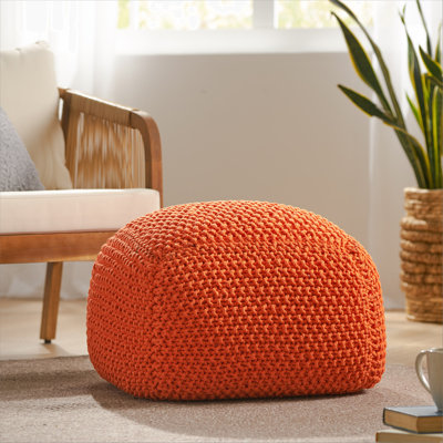 Pouf en coton Hollis