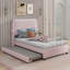 Structure de lit simple tapissier avec lit gigogne