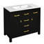 Meuble-lavabo 36 po avec lavabo en céramique-642989575