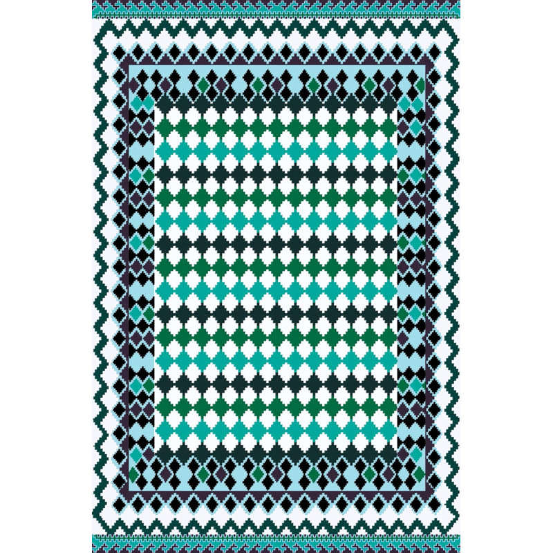 Premium 3D Printed Area Rug, 5.2 x 7.5 Feet, 100% Polyester, 650 g/m² | Antibacterial, Non-Slip PVC Dot Underside, Machine Washable | Ideal for Living Room, Bedroom & Home Decor, Soft Pile Height: 0.3 Inches