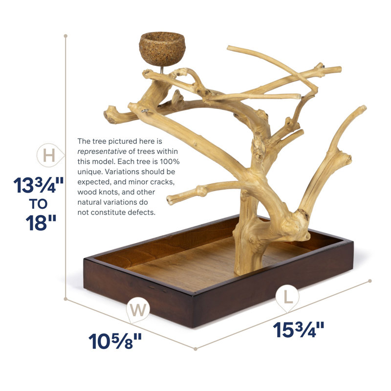 Support de jeu en bois Freese, Petit (H 18 po x l 10,625 po x P 15,75 po)