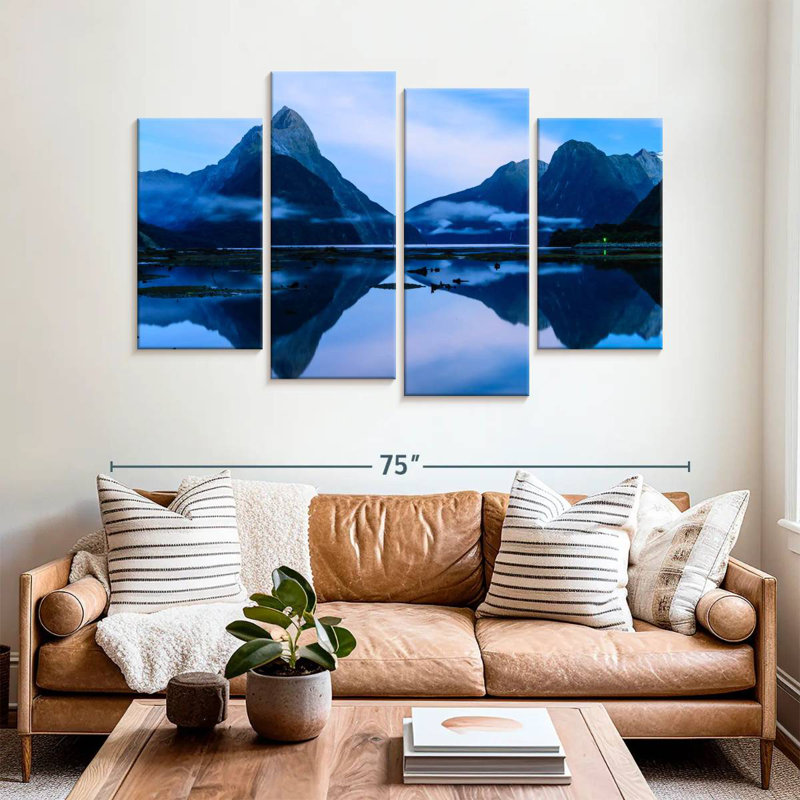 Nicci Mirrored Milford Sound, 42'' H x 68'' W