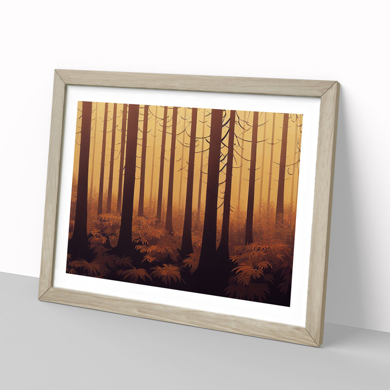 A Miraculous Forest - Framed Print, 46cm H x 64cm W x 2cm D, Oak Framed
