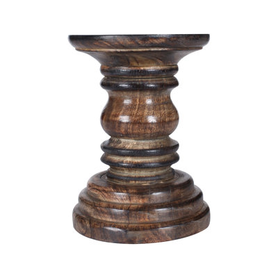 Wood Candlestick