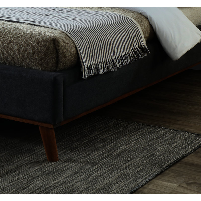 Grange Corner Upholstered Bed, Kingsize (5'), Dark Grey