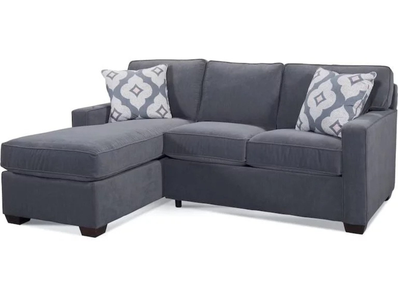 Ellora Chaise Sectional, Taupe Plaid; 0126-73, Left Hand Facing, Hazel