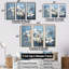 Ensemble de salon art mural cornouiller blanc-107751583-107751590