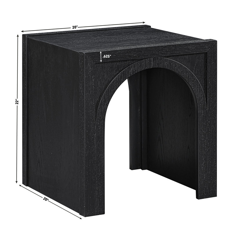 Fitzgerald Arched Wood End Table