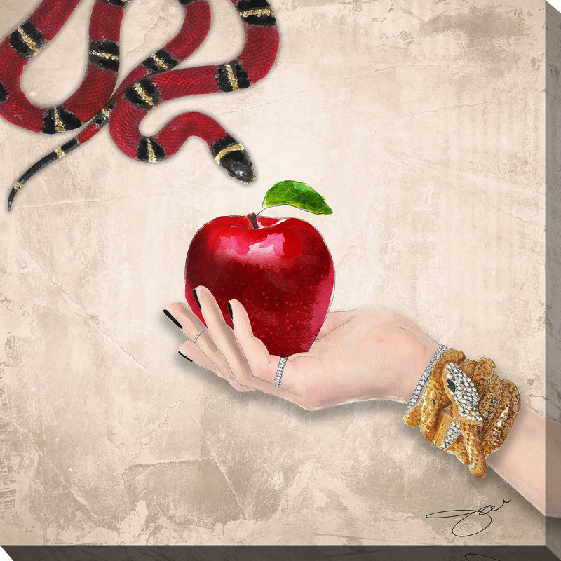 «Eve's Apple (Square)» par Jodi - impression, Toile tendue, H 24 po x l 24 po x 1,5 po