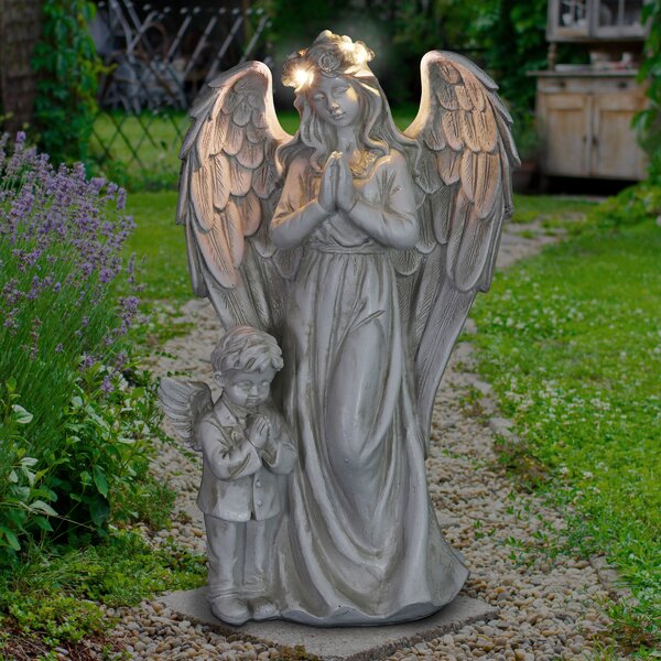 Angel Statue With Led Halo Wayfair