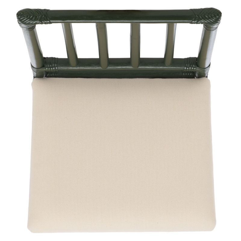 Tabouret de bar avec coussin Mylinda, Vert forêt