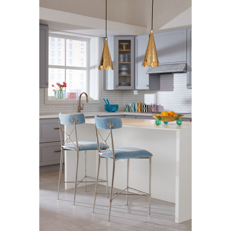 Rider Counter Stool, Rialto Peacock, Black