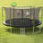 AOTOB Round Backyard Trampoline with Safety Enclosure