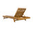 Customizable Recline Acacia Wood Chaise With Water-resistant Cushions For Luxurious Outdoor Relaxation