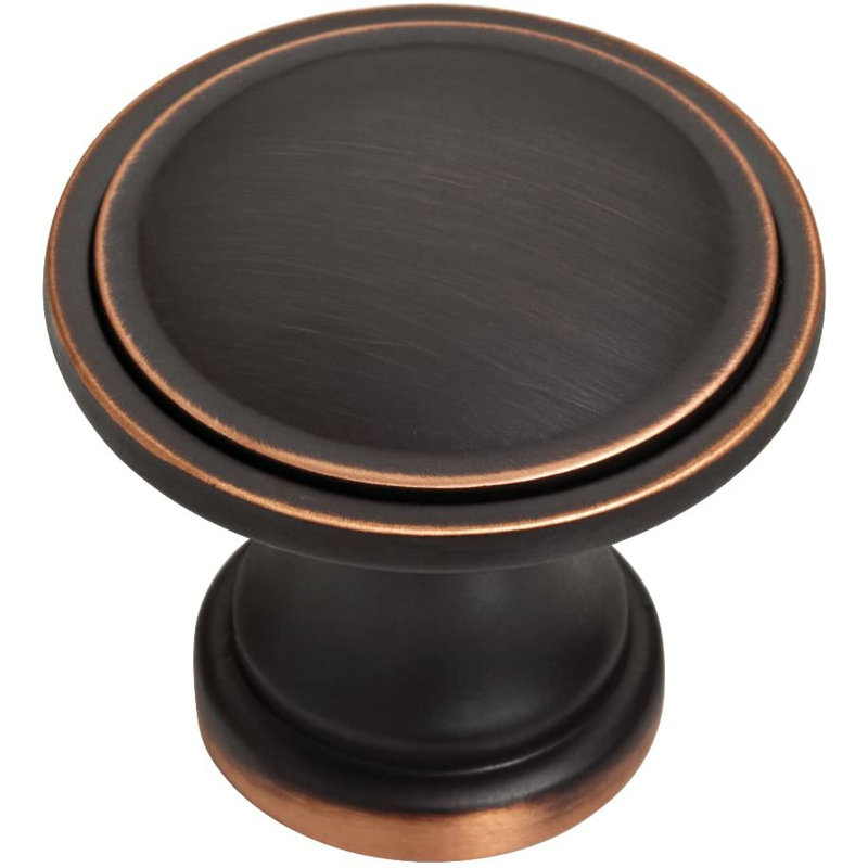 (5 Pack) 1-3/4 inch Oversized Ridge Knob, Bronze/Copper