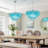 Esmeralda 6-Light Modern Capiz Shell Chandelier Hanging Light Pendant Ceiling Lighting-1398298981-1373149851