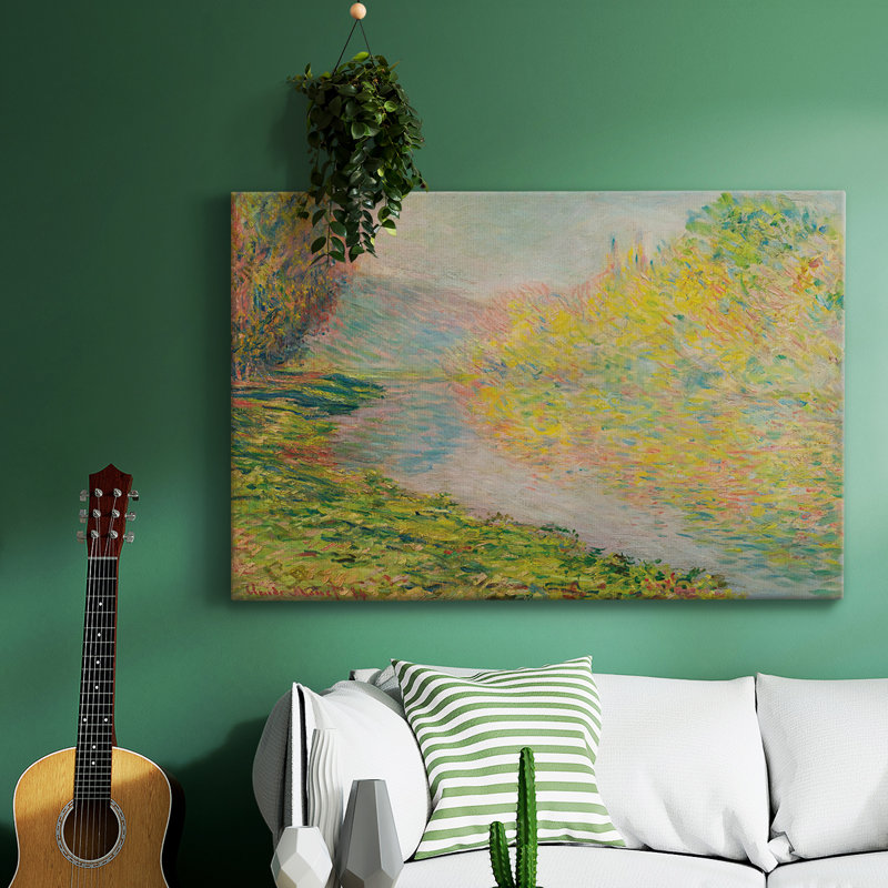 Paysage rétro -XCVII, H 19 po x l 28 po x P 1,5 po, Toile tendue