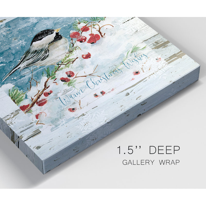 «Warm Christmas Wishes» - ensemble de 2 impressions sur toile tendue, H 32 po x l 64 po x P 1 po