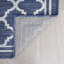 Tapis d'intérieur / extérieur bleu marine à tissage plat Findlay-1137960022