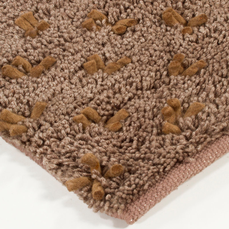 Strata Brown/White Area Rug, Brown/Gray, Rectangle 2' x 3'