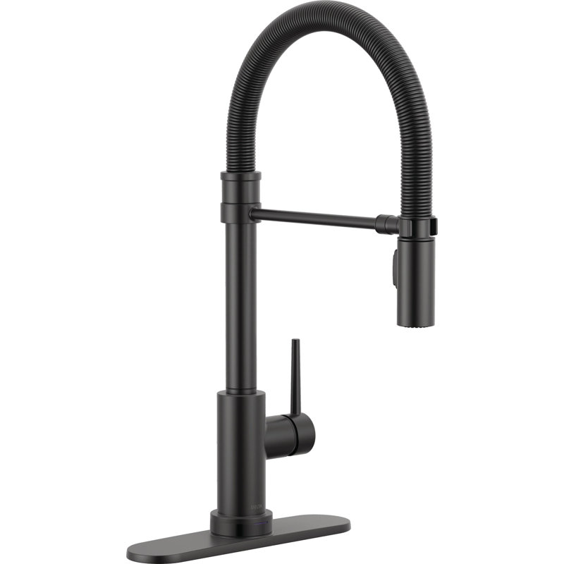 Touch2O Technology Kitchen Faucet with Touchless Technology, Matte Black