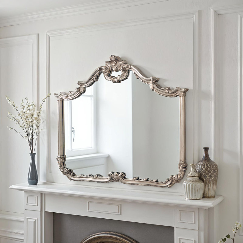 Christopherso Traditional Accent Landscape Mirror, Silver