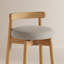 Solid Wood Swivel Dressing Chair-1150176604