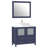 Ravenna 36" Freestanding Single Sink Bathroom Vanity with Engineered Marble Top and Matching Mirror-792022264-712313581