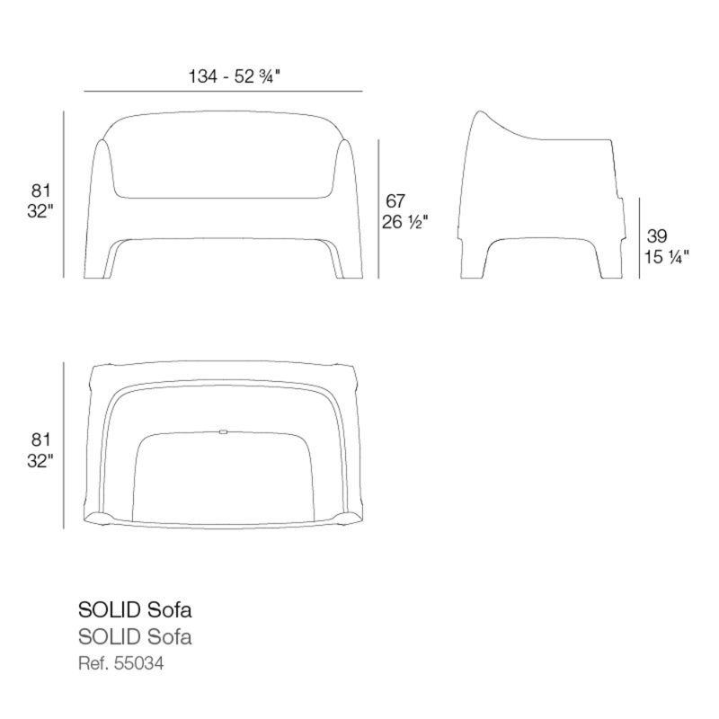 Solid 2 Seater Sofa, Ecru