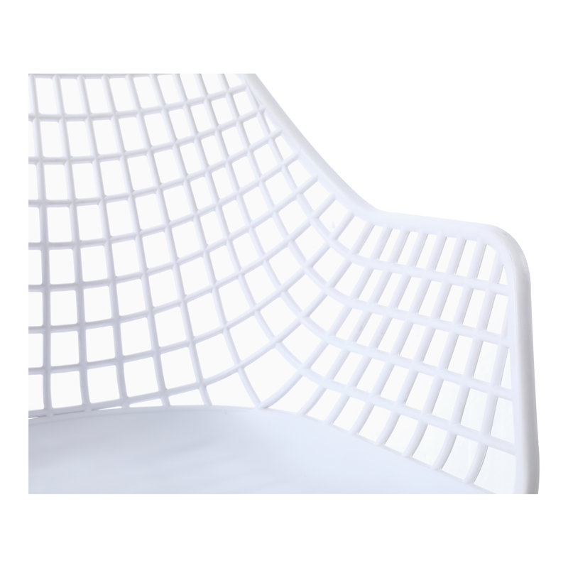 Fauteuil de salle à manger Norton Premium, Blanc