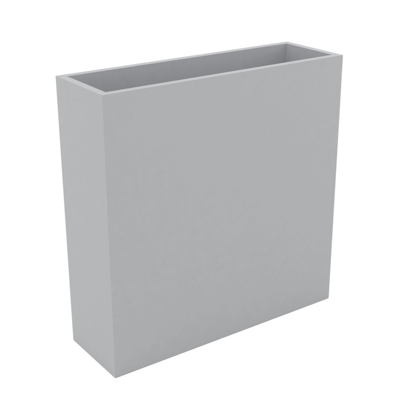 Wall Resin Pot Planter, 31.5" H x 31.5" W x 9.75" D, Steel