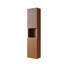 Armoire de salle de bain murale, armoire de rangement étroite avec portes et tablettes